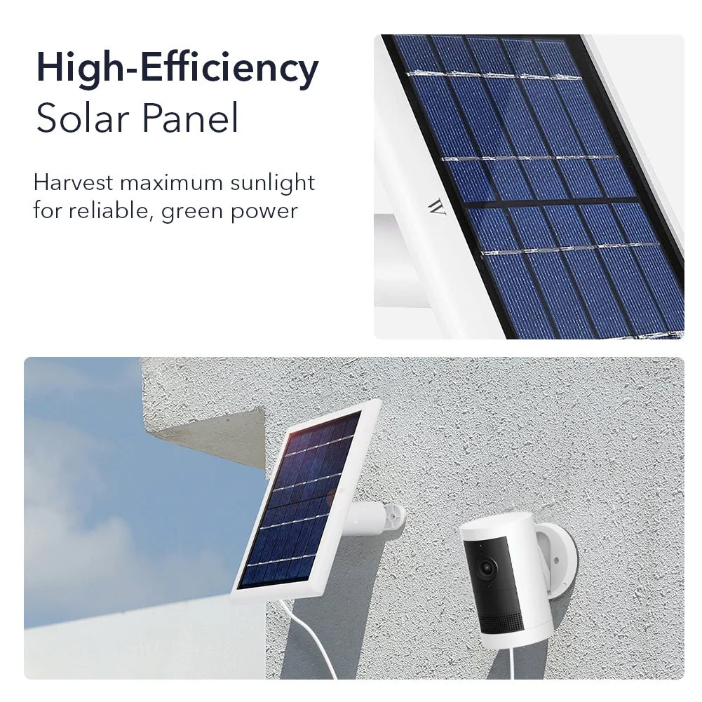 Ring Outdoor Cam Plus Battery+ Wasserstein Solar Panel Bundle