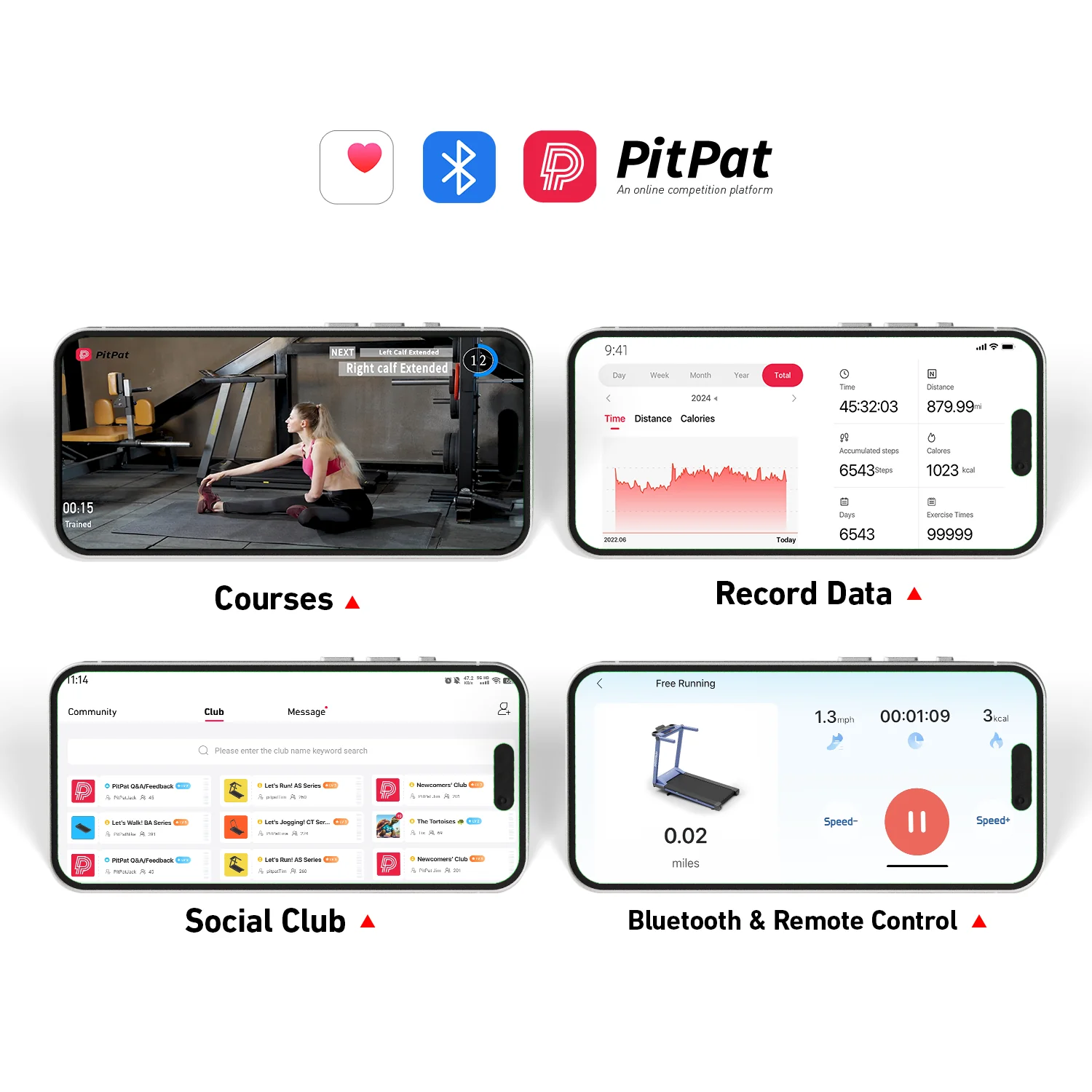 DeerRun A1 Pro Move+  6% Incline Foldable Treadmill——2025 Upgraded Chip & NFC Support | 350Lbs, 10mph Blue