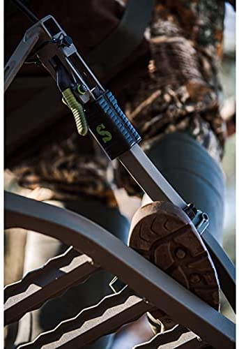 Summit Viper SD Climbing Treestand – Lightweight Aluminum, Foam-Padded Seat, 300 lbs Capacity, Includes Safety Harness