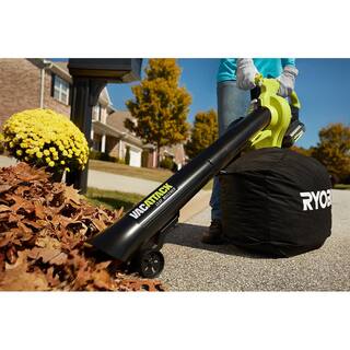 2025 RYOBI 40V Vac Attack Cordless Leaf VacuumMulcher with (2) 5.0 Ah Batteries and (1) Charger RY40451-2B