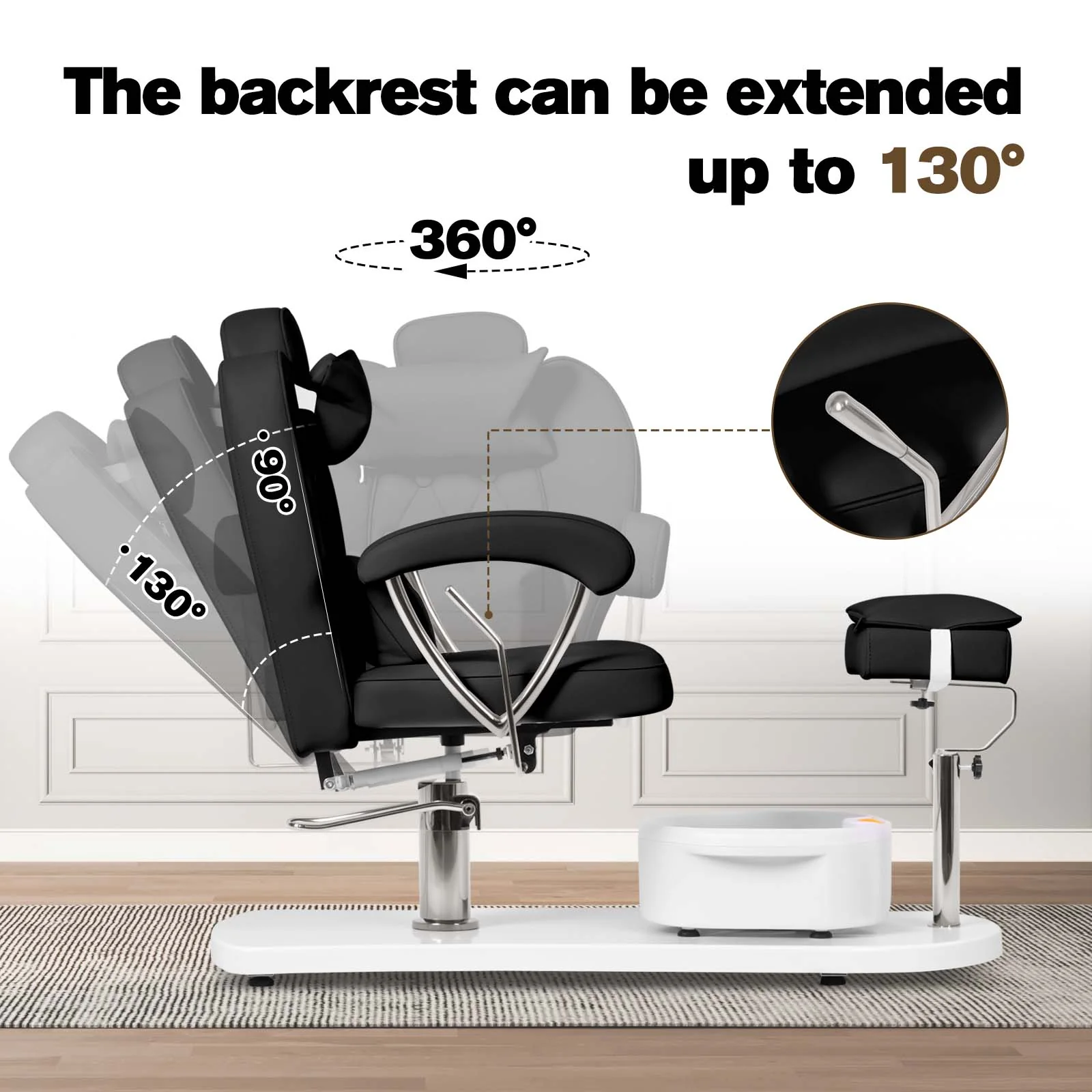 Advwin Pedicure Chair with Adjustable Height