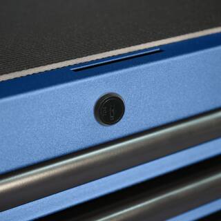 2025 Husky 56 in. W x 22 in. D Heavy Duty 23-Drawer Combination Rolling Tool Chest and Top Tool Cabinet Set in Matte Blue