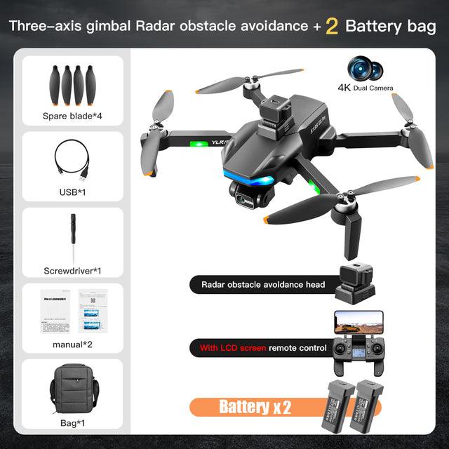 S135 Drone - 8K HD ESC Dual Camera GPS 5G 28 Minutes 3-Axis Gimbal Brushless Motor Professional Camera Drone