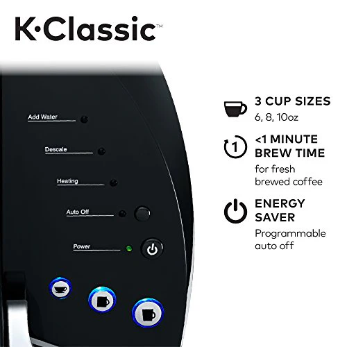 Keurig K55/K-Classic Coffee Maker, K-Cup Pod, Single Serve, Programmable, Black