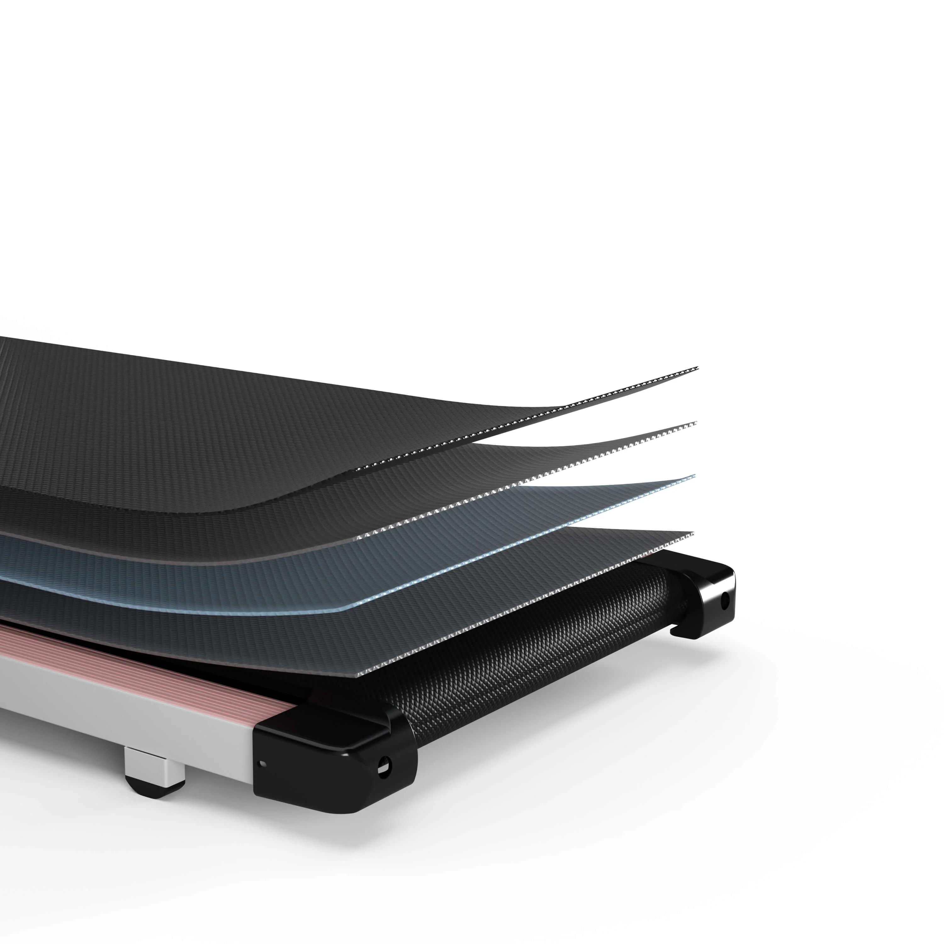 DeerRun A5 Pro Smart 2 in 1 Folding Treadmill Pink with Handrail, 300Lbs