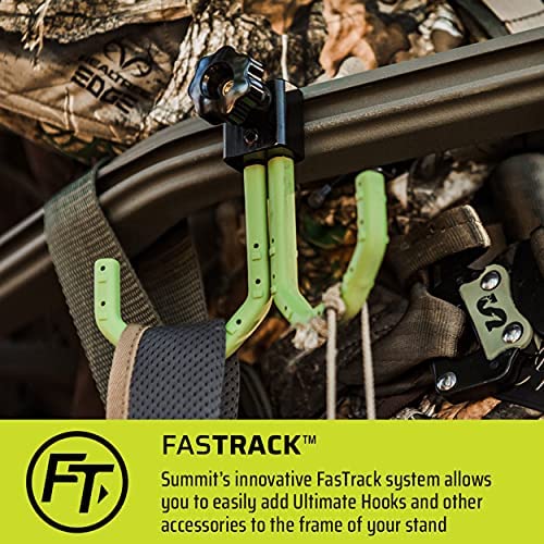 Summit Viper SD Climbing Treestand – Lightweight Aluminum, Foam-Padded Seat, 300 lbs Capacity, Includes Safety Harness