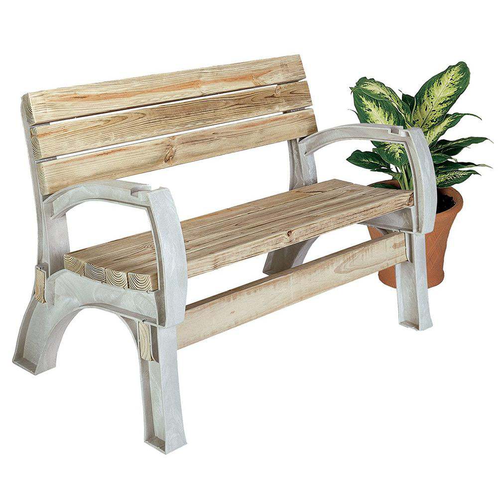 Hopkins 2x4basics Any Size Chair Bench Ends Kit, Structural Resin Supports (Lumber Not Included)