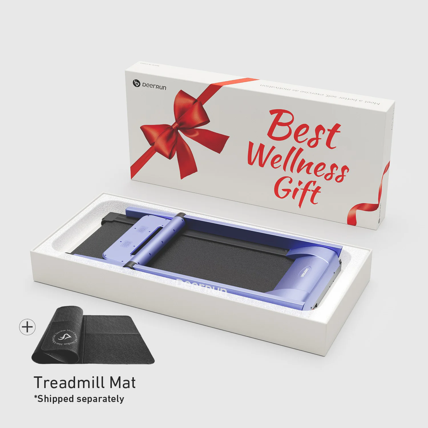 DeerRun A1 Pro Move+  6% Incline Foldable Treadmill——2025 Upgraded Chip & NFC Support | 350Lbs, 10mph Blue