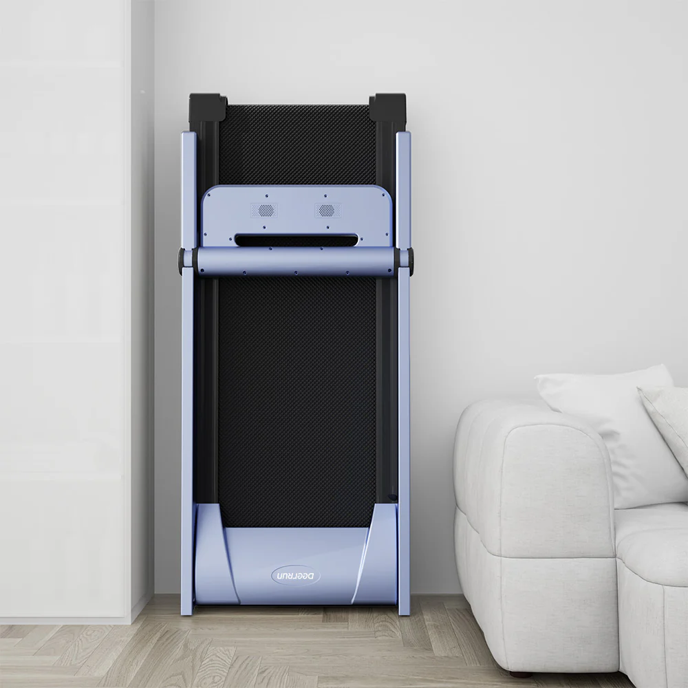 DeerRun A1 Pro Move+  6% Incline Foldable Treadmill——2025 Upgraded Chip & NFC Support | 350Lbs, 10mph Blue
