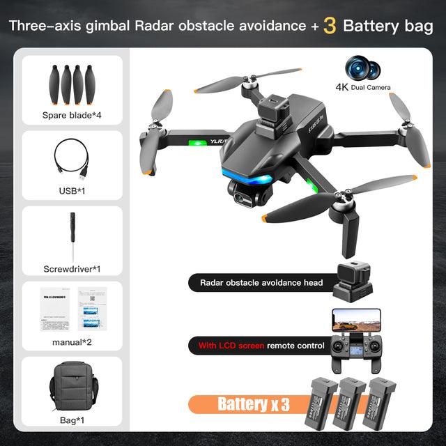 S135 Drone - 8K HD ESC Dual Camera GPS 5G 28 Minutes 3-Axis Gimbal Brushless Motor Professional Camera Drone