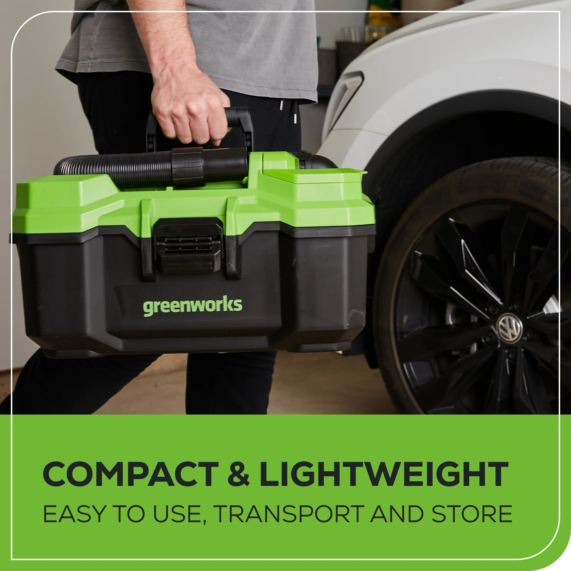 2025 40V 3-Gallon Cordless Battery Wet/Dry Shop Vacuum w/ 2.0Ah Battery & Charger