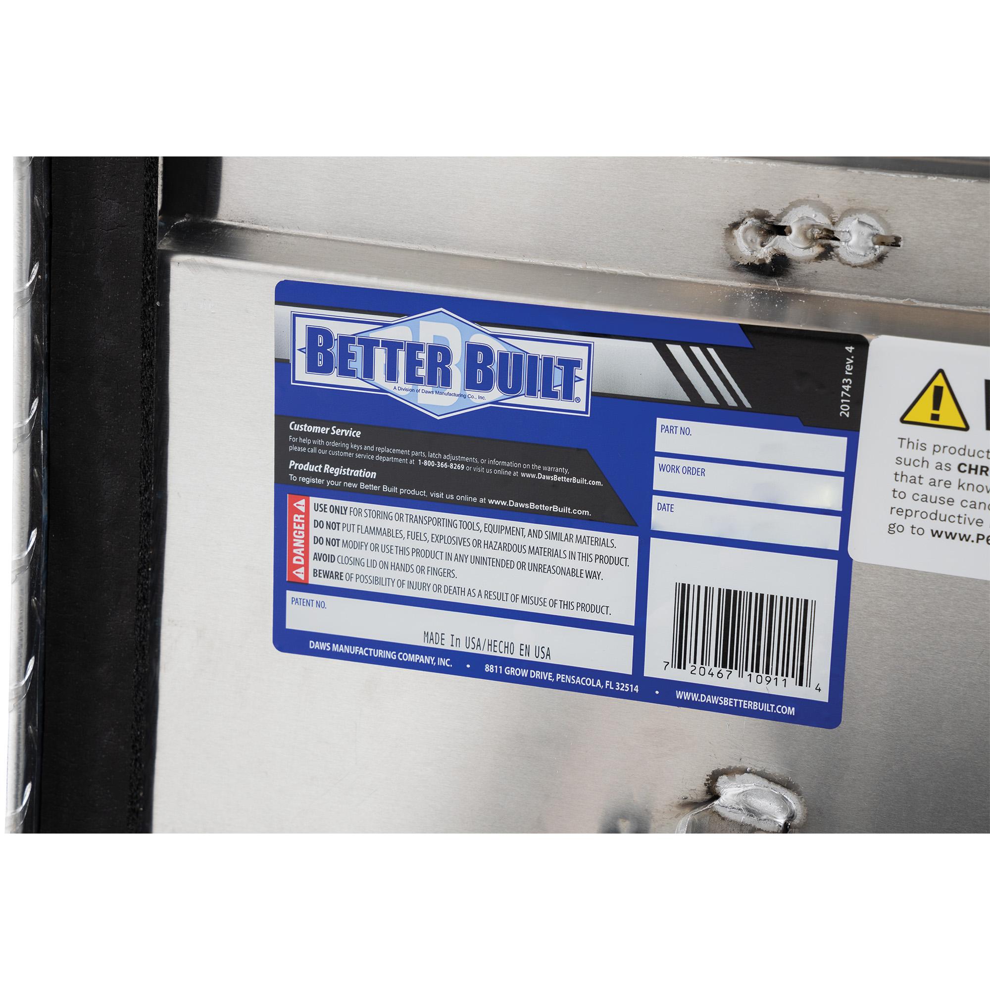 Better Built 70′′ Crown Series Low Profile Crossover Truck Tool Box