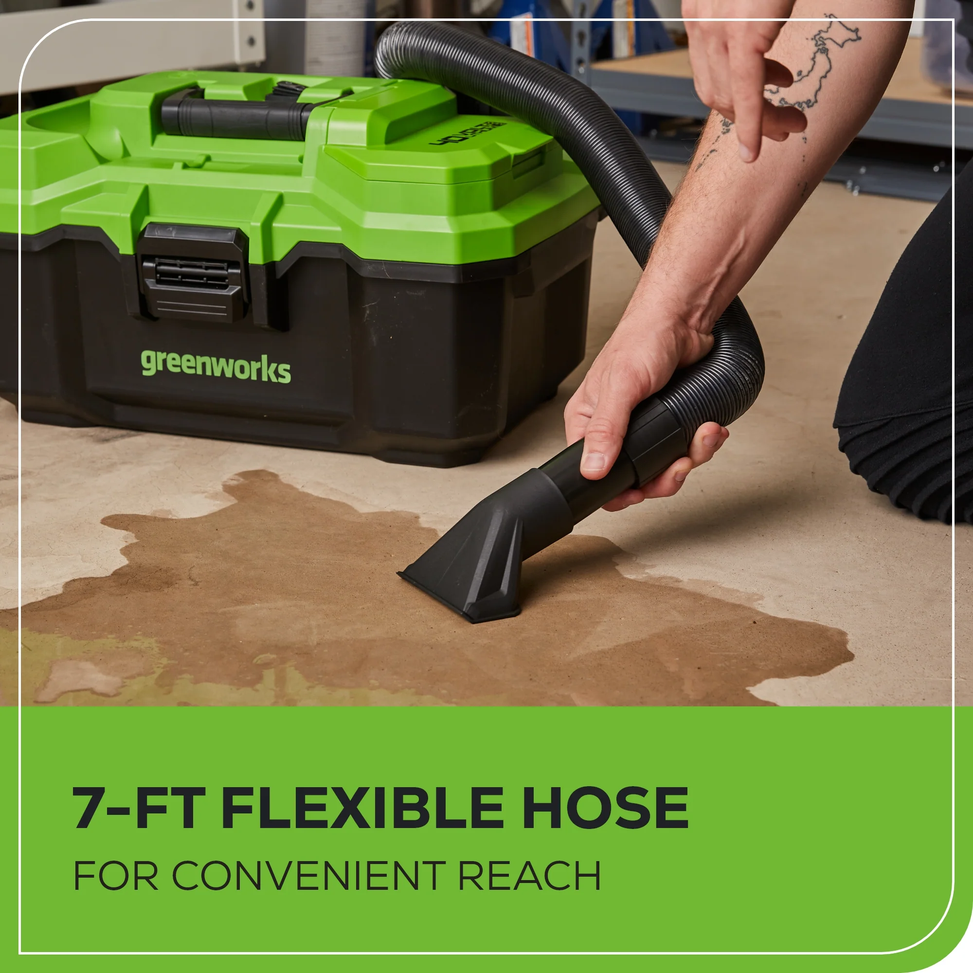 2025 40V 3-Gallon Cordless Battery Wet/Dry Shop Vacuum w/ 2.0Ah Battery & Charger