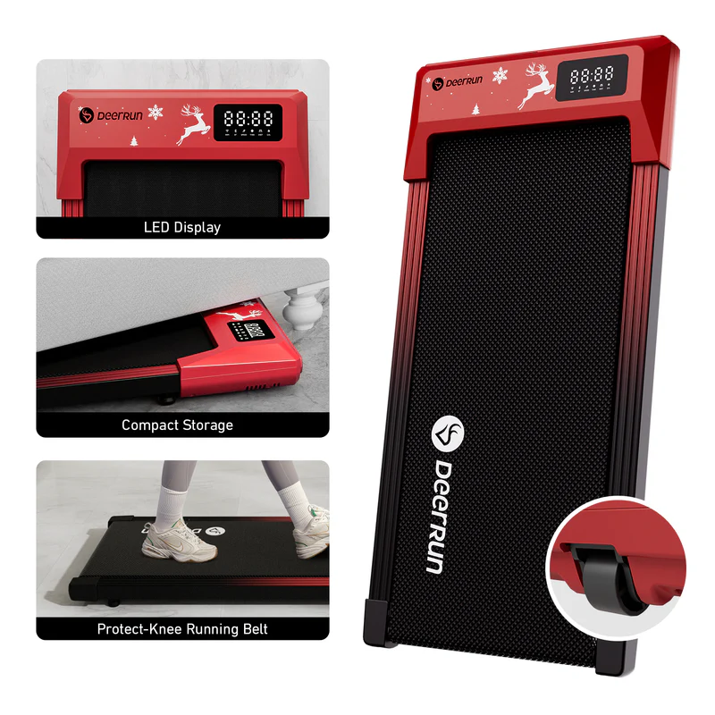 DeerRun Q1 Urban Mini Under-Desk Treadmill with Remote Control