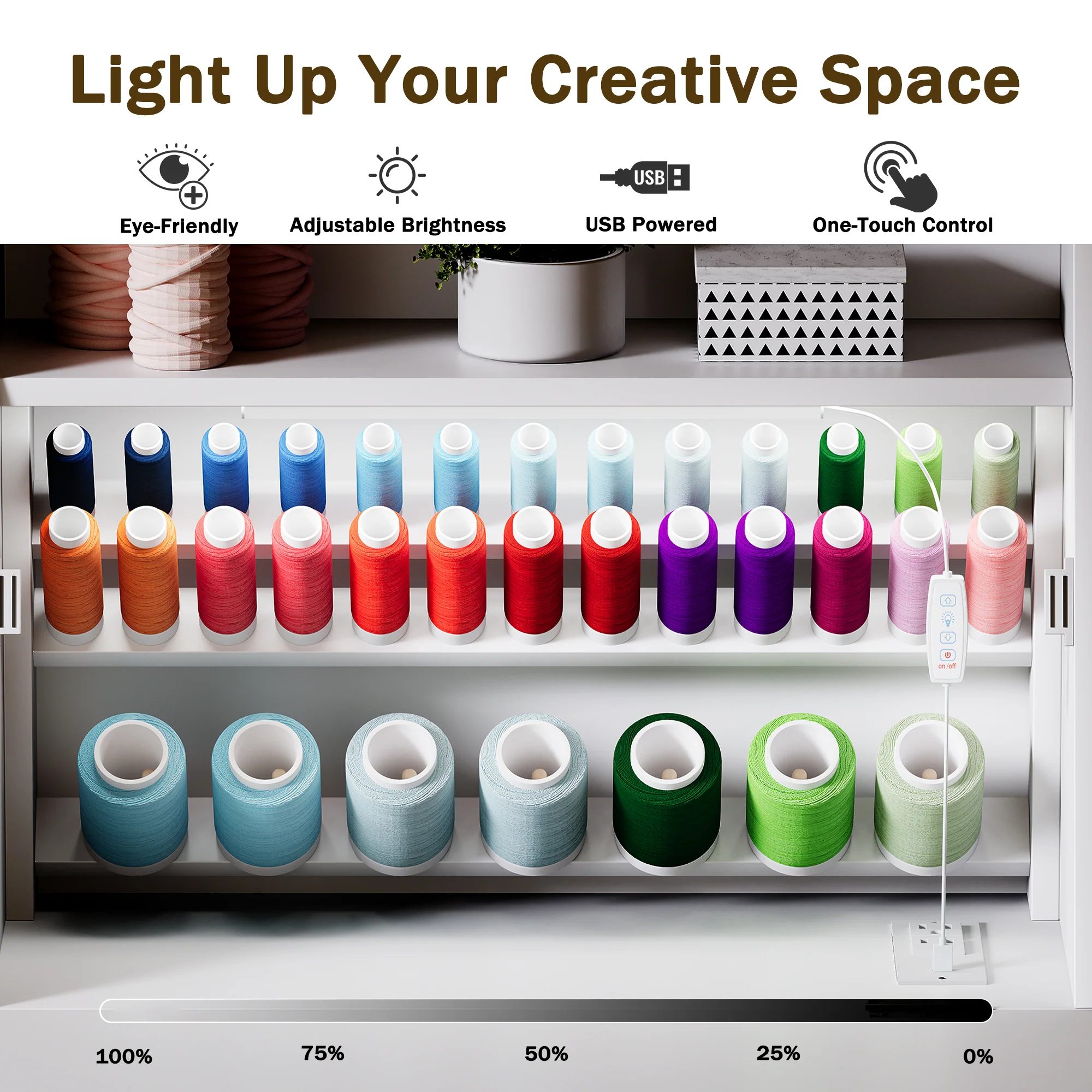 Advwin Folding Sewing Machine Cabinet