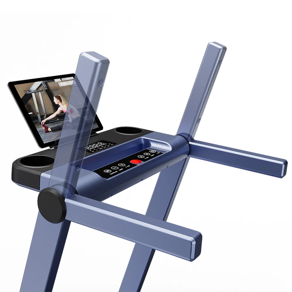 DeerRun A1 Pro Move+  6% Incline Foldable Treadmill——2025 Upgraded Chip & NFC Support | 350Lbs, 10mph Blue