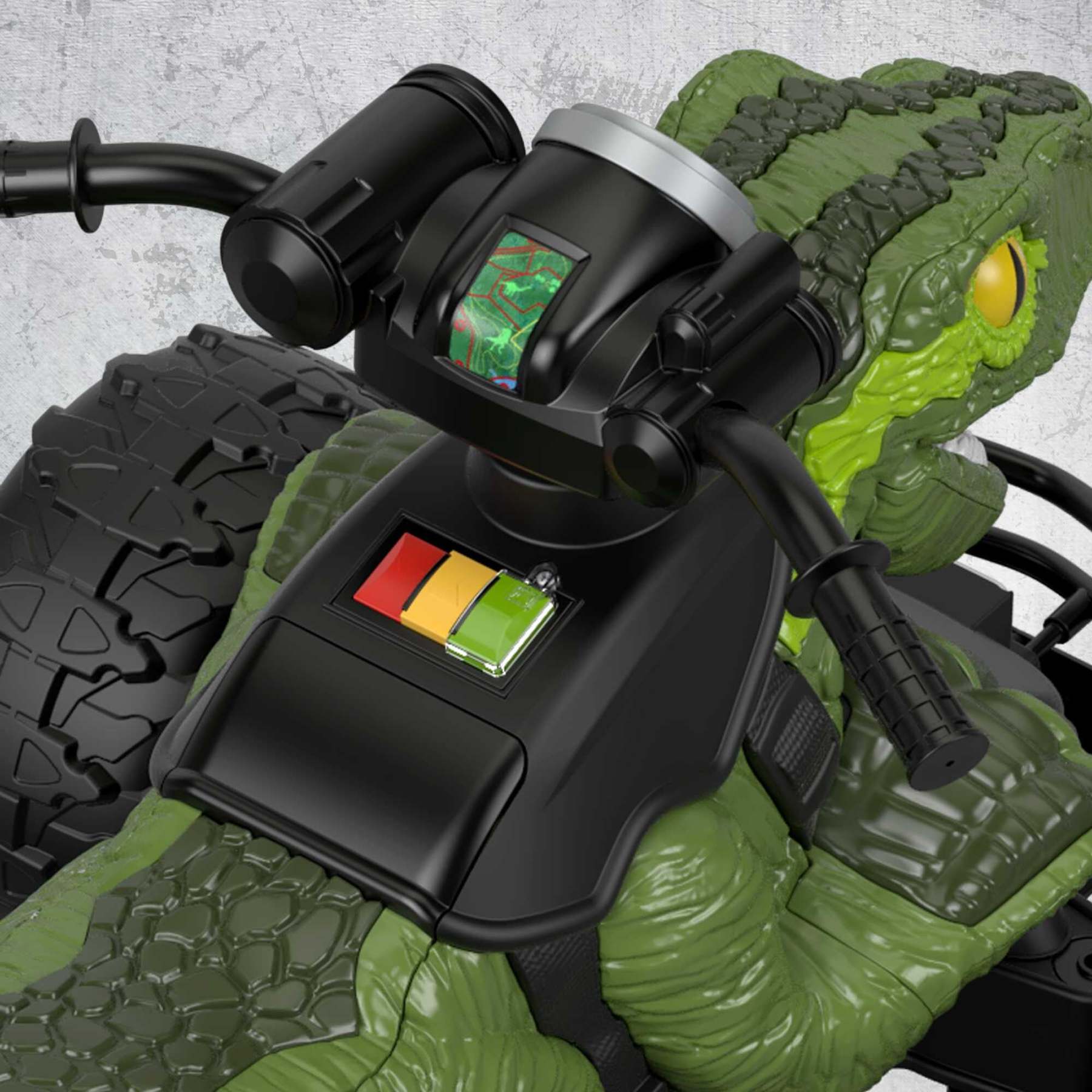 Fisher-Price Power Wheels Jurassic World Dino Racer Ride-On ATV, Green Dinosaur Toy