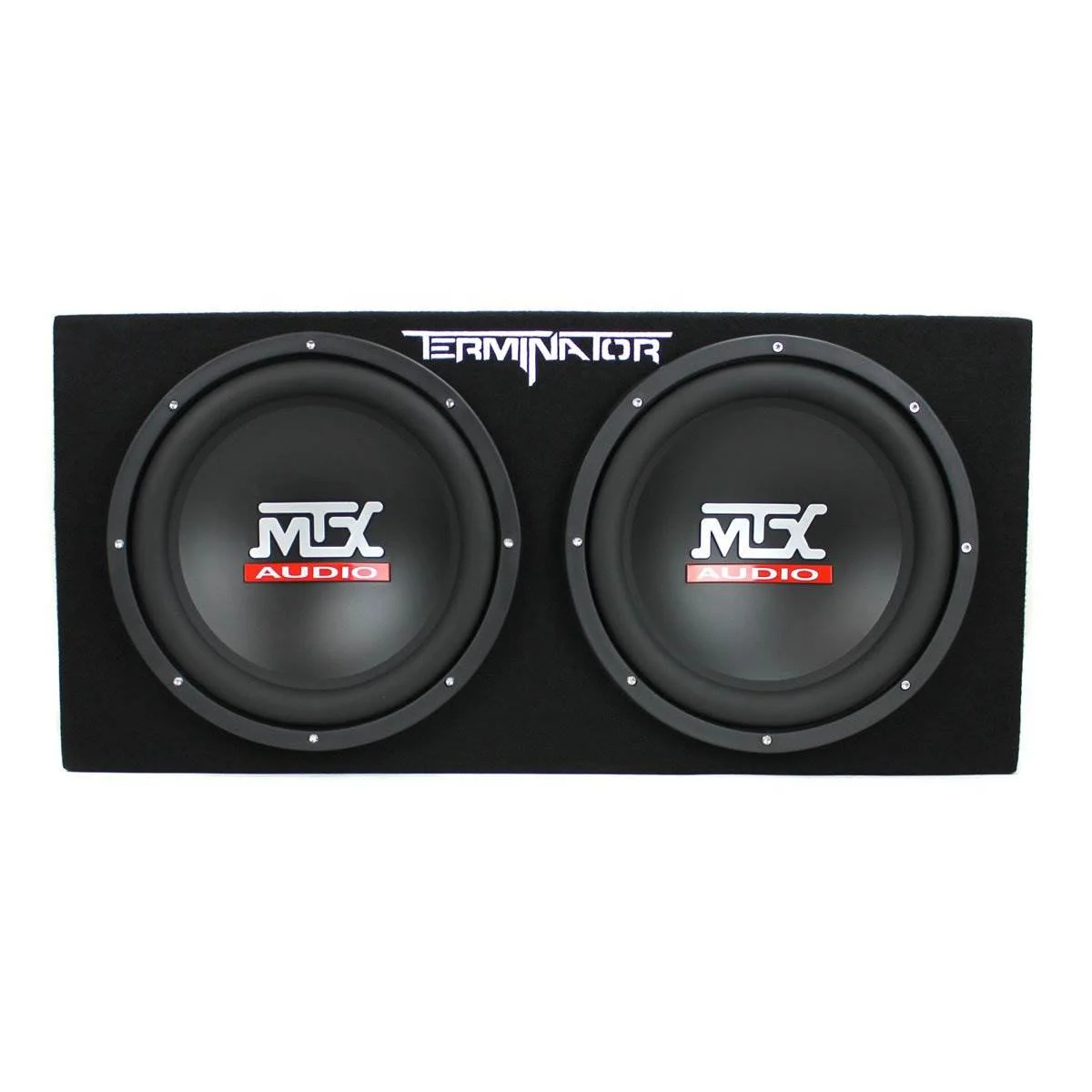 MTX TNE212D 12′′ 1200W Dual Subwoofer Box with 1500W Monoblock Amplifier & 2-Farad Capacitor