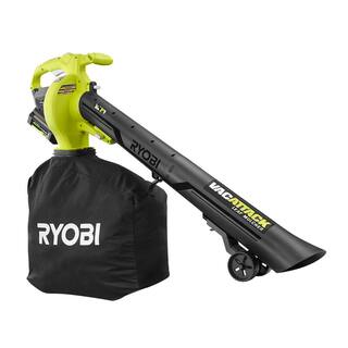 2025 RYOBI 40V Vac Attack Cordless Leaf VacuumMulcher with (2) 5.0 Ah Batteries and (1) Charger RY40451-2B