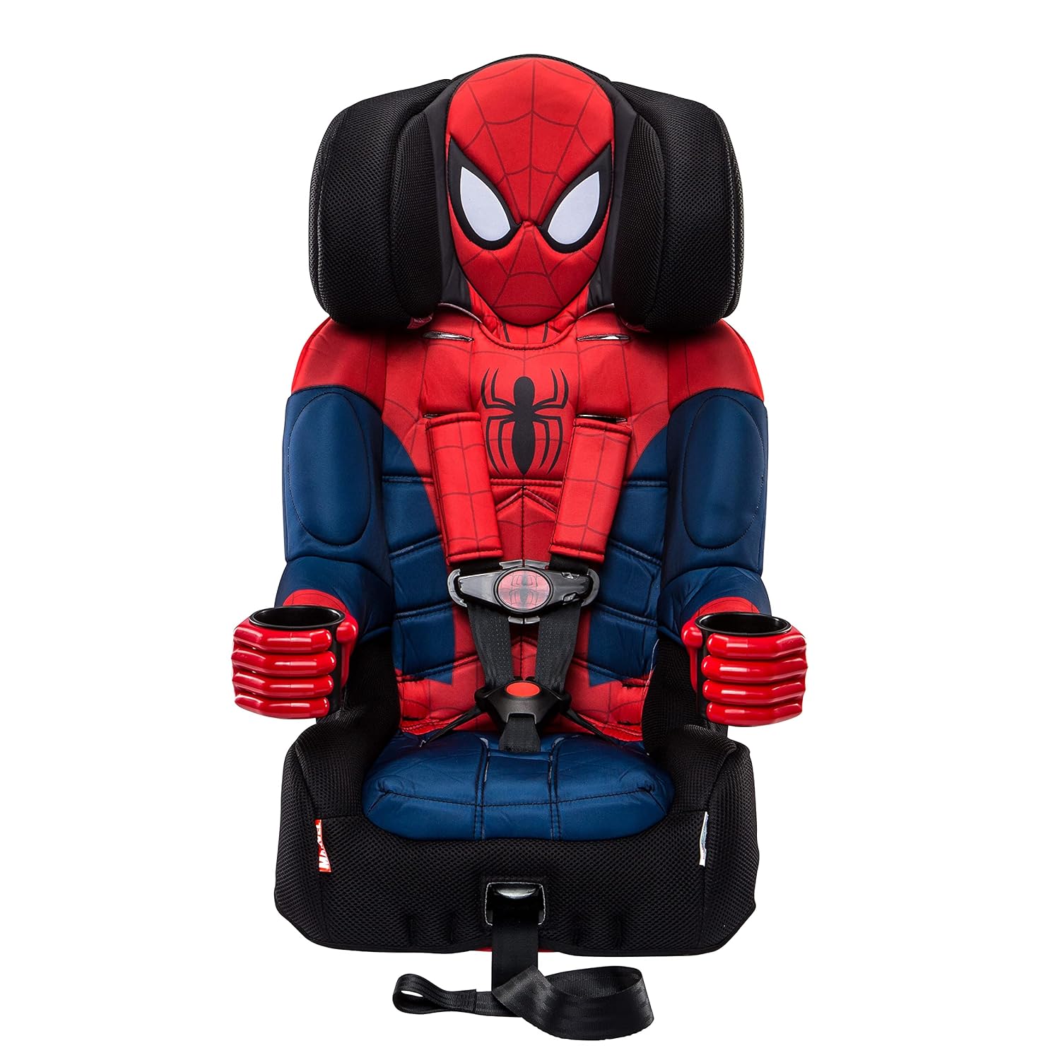 2025 KidsEmbrace Marvel Spider-Man 2-in-1 Forward-Facing Booster Car Seat LATCH | 5-Point Harness Booster 22-65lbs converts to Belt-Positioning Booster 40-100lbs | Adjustable