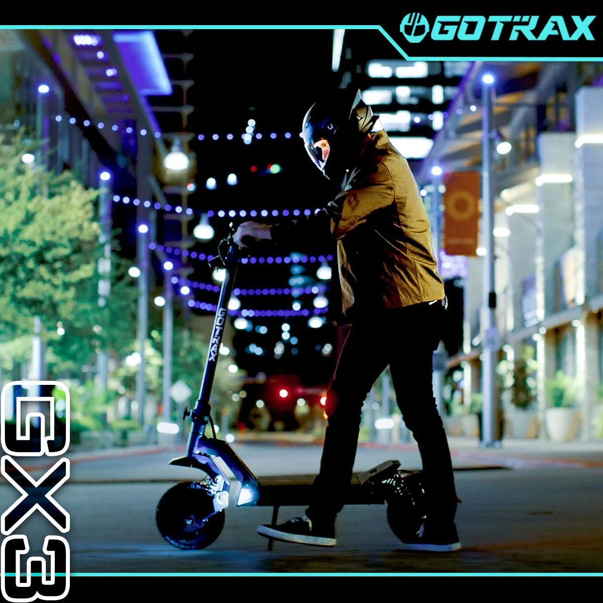 2025 Gotrax GX3 Off Road Electric Scooter – Powerful Dual Motor, 40 MPH Top Speed, All-Terrain Tires