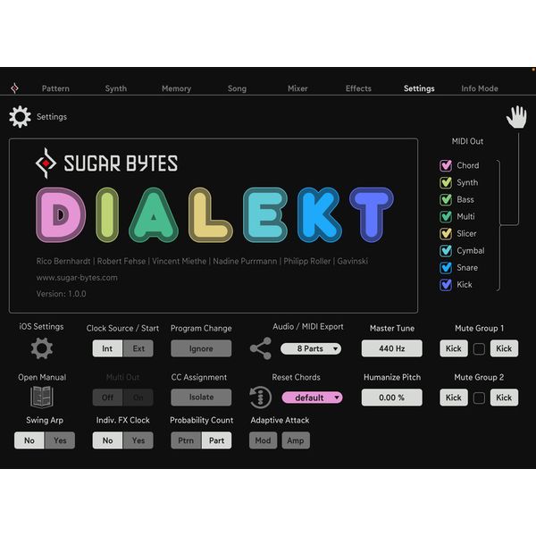 Sugar Bytes Dialekt