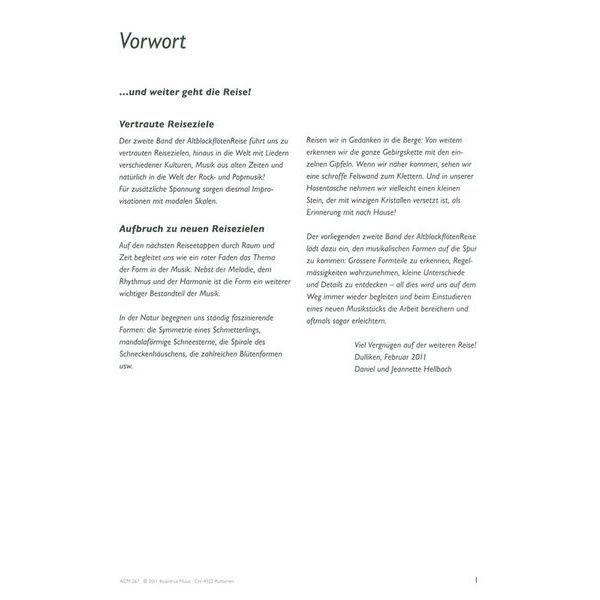Acanthus Music AltblockflötenReise 2 + CDs