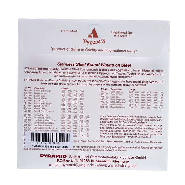 Pyramid 035 Single String bass guitar