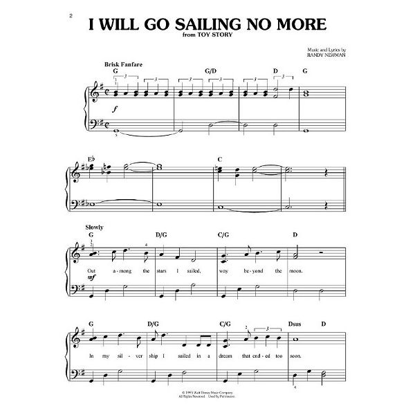 Hal Leonard Toy Story Easy Piano