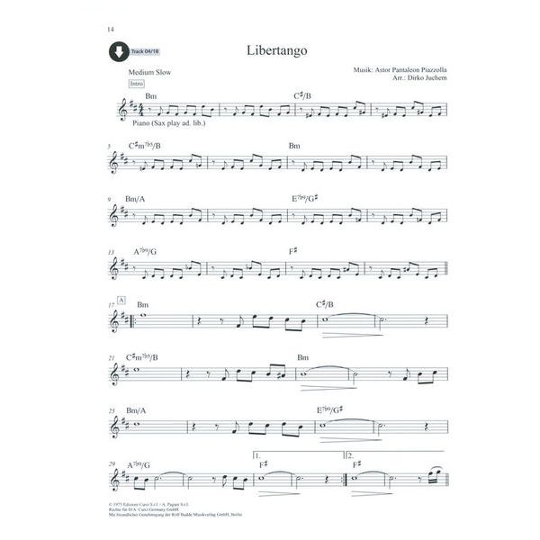 Schott Latin Standards T-Sax