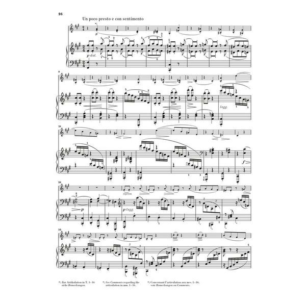 Henle Verlag Brahms Violinsonate d-moll