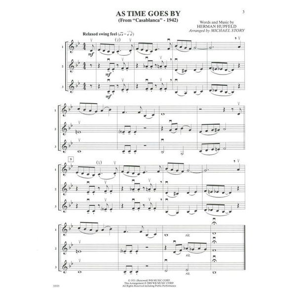 Alfred Music Publishing Movie Trios For All Violin