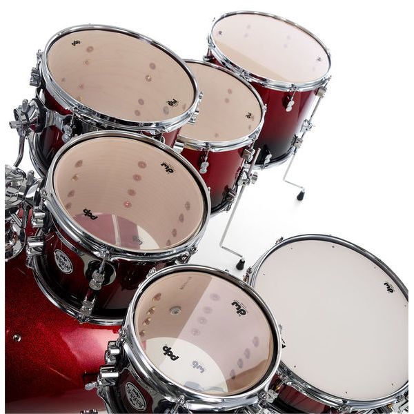 DW PDP CM7 Red to Black