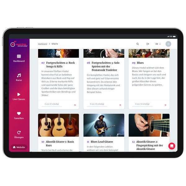music2me Guitar - One Month Access