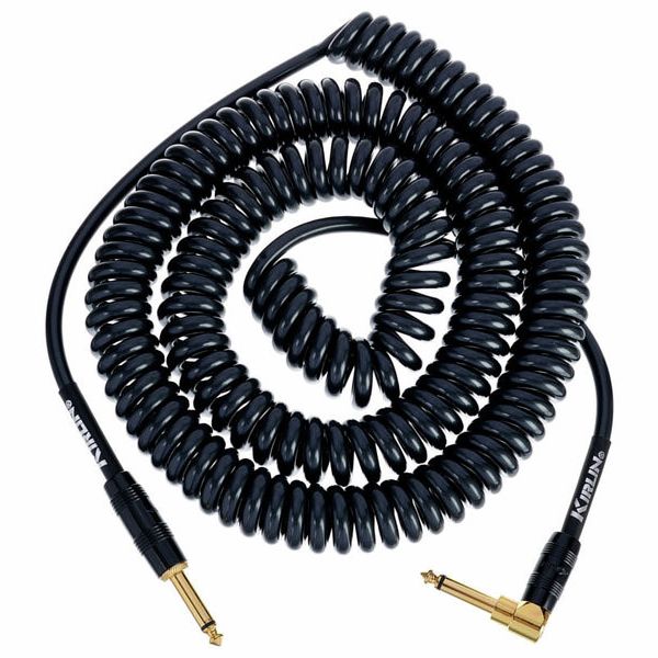 Kirlin Premium Coil Cable 9m Black