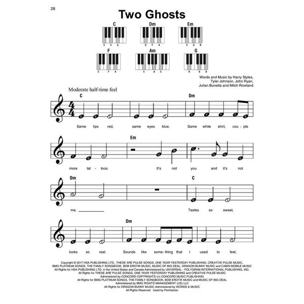 Hal Leonard Harry Styles Super Easy