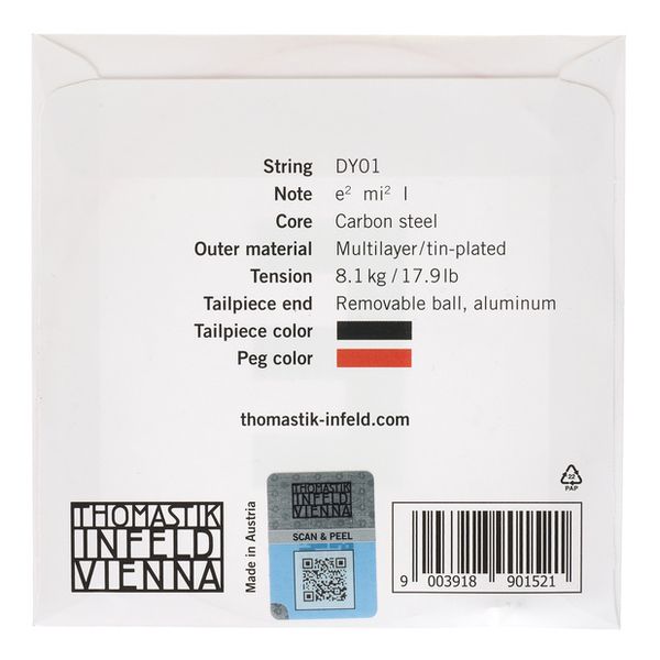 Thomastik Dynamo DY01 E Violin 4/4