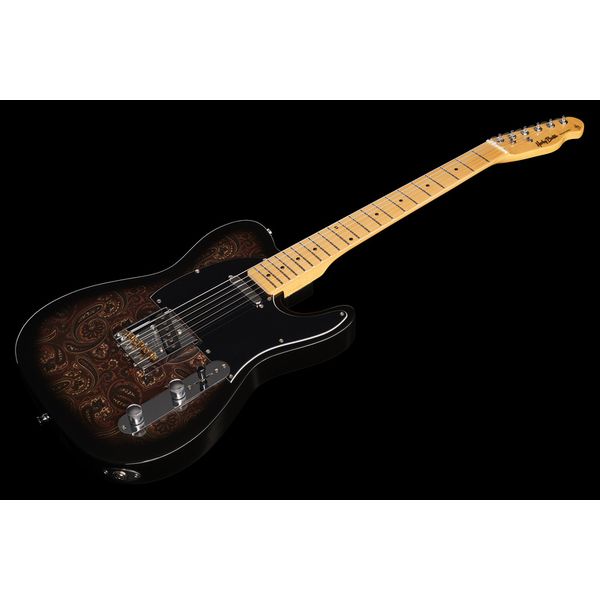 Harley Benton TE-70 Black Paisley w/Bag