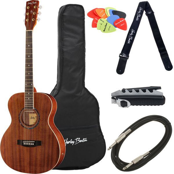 Harley Benton CG-45E Natural Bundle