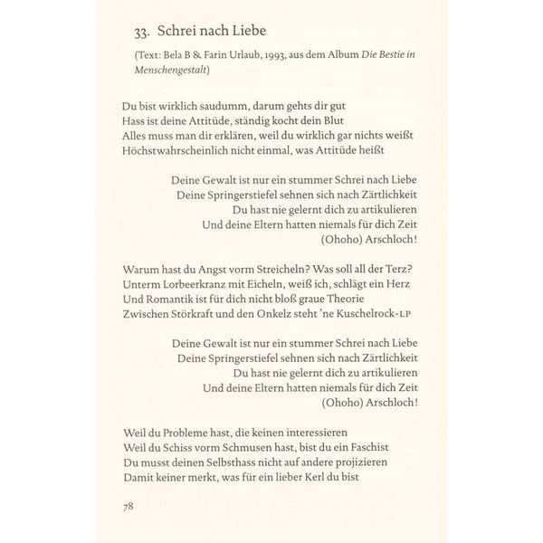 Reclam Verlag die rzte: 40 Songtexte