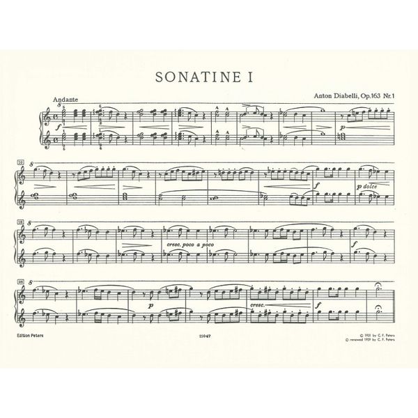 Edition Peters Diabelli Jugendfreuden op. 163