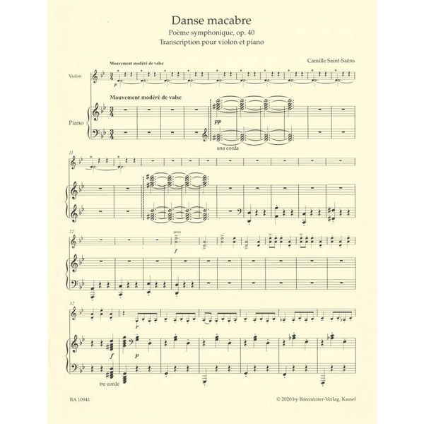 Brenreiter Saint-Sans Danse macabre Viol