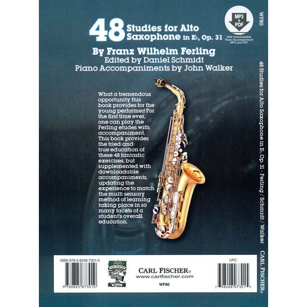 Carl Fischer 48 Studies Alto Saxophone