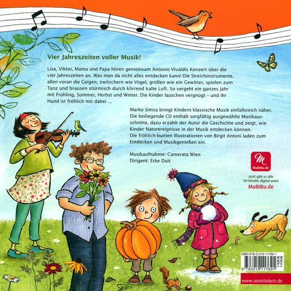 Annette Betz Verlag 4 Jahreszeiten Musikbilderbuch