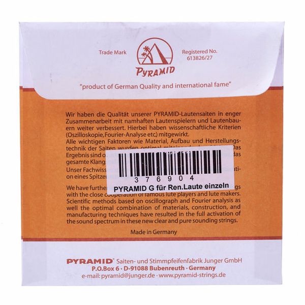 Pyramid Single String g' for Lute 0,55