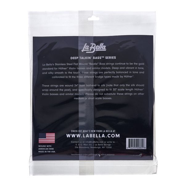 La Bella 760FHBB Beatle Bass Set