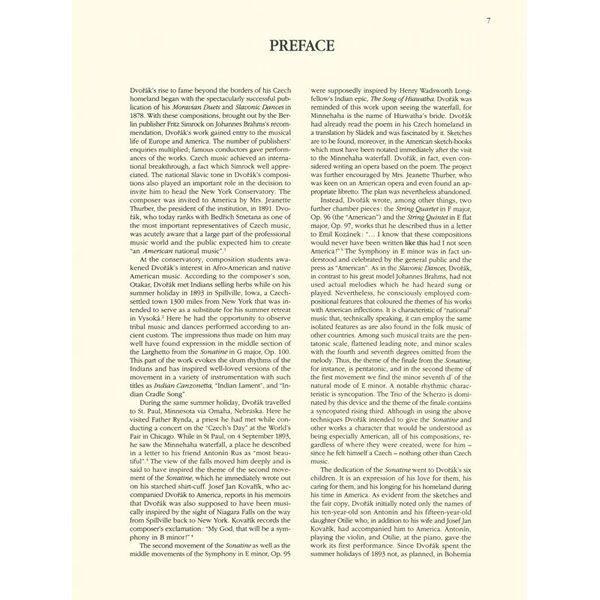 Wiener Urtext Edition Dvorak Sonatine for Violin