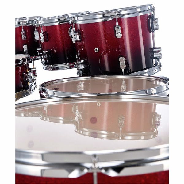 DW PDP CM7 Red to Black