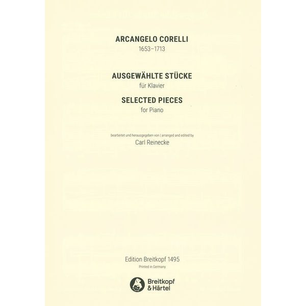 Breitkopf & Hrtel Corelli Ausgewhlte Stücke