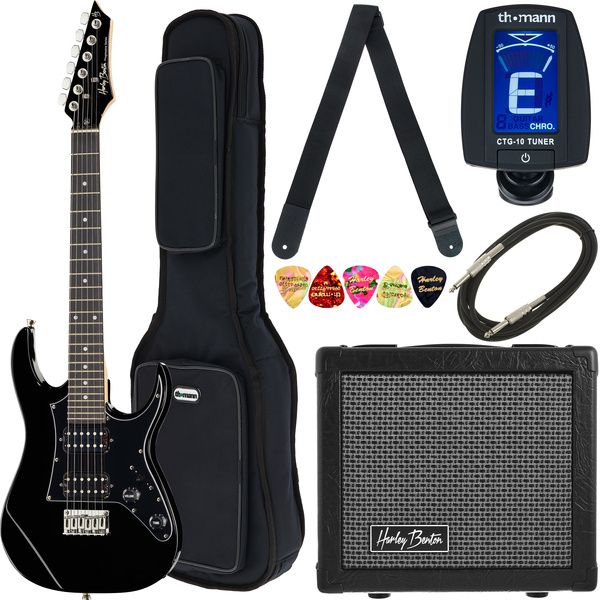 Harley Benton RG-Junior BK JamPack Bundle